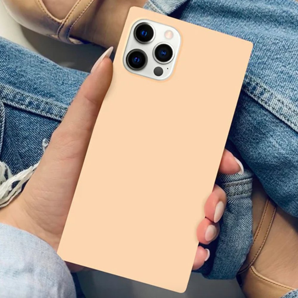 FLAUNT Nude Almond iPhone 7+ Square iPhone Case